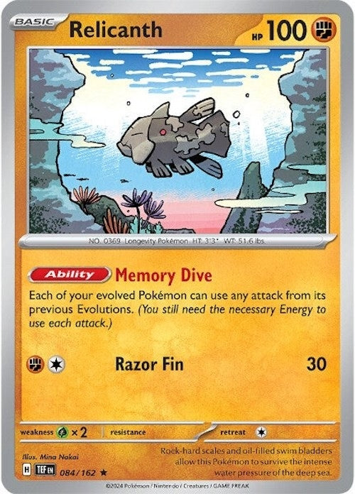 Image for Relicanth (084/162) (TEF) - Pokemon