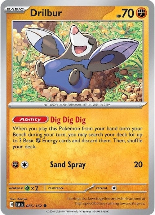 Image for Drilbur (085/162) (TEF) - Pokemon