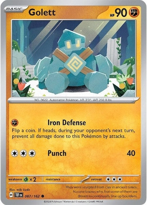 Image for Golett (087/162) (TEF) - Pokemon
