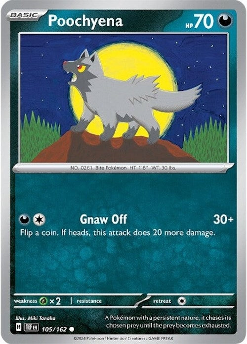 Image for Poochyena (105/162) (TEF) - Pokemon