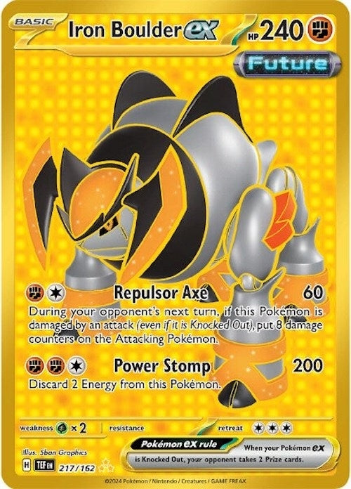 Image for Iron Boulder ex (217/162) (TEF) - Pokemon