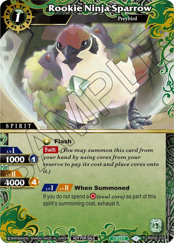 Image for Rookie Ninja Sparrow (Grand Tour Finalist Card Set 2024 Vol. 1) (BSS04-070) (Launch & Event Promos) - Battle Spirits Saga