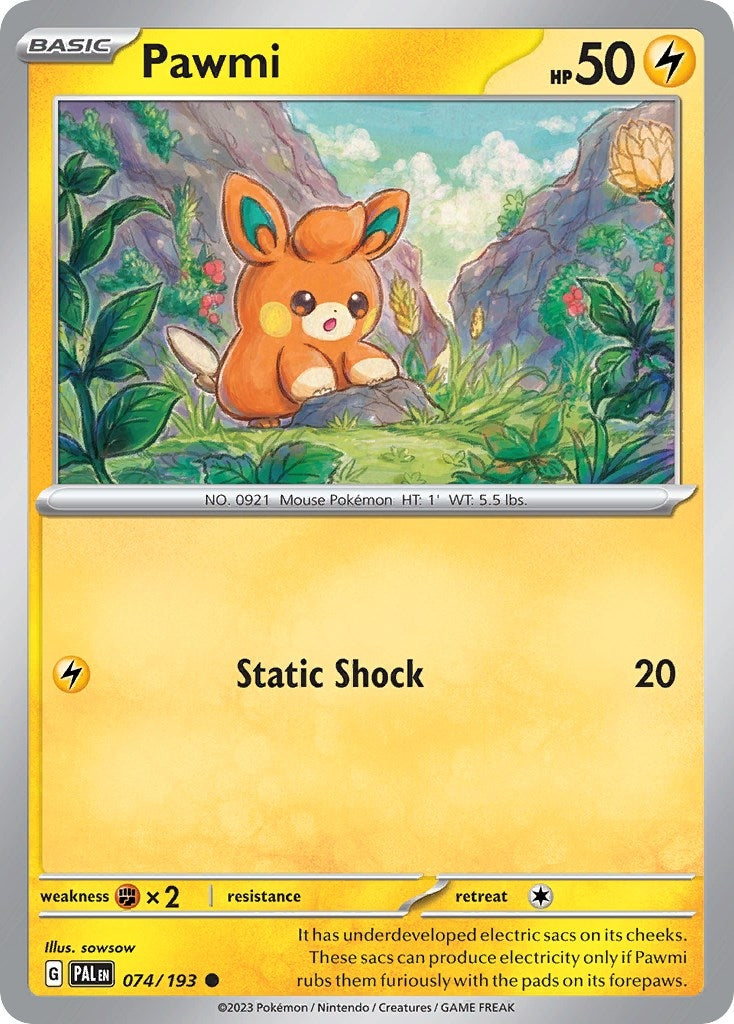 Image for Pawmi (Cosmo Foil) (074/193) (MCAP) - Pokemon