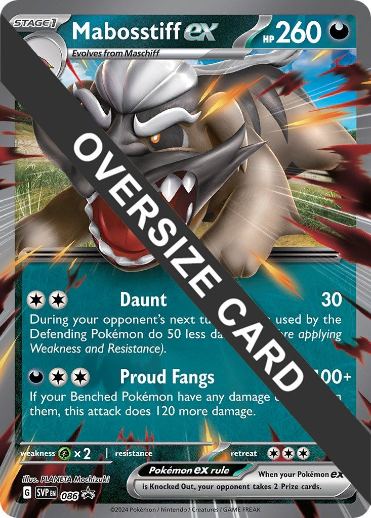 Image for Mabosstiff ex - Jumbo Card (086) (PR) - Pokemon