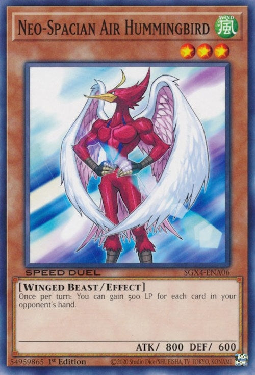 Image for Neo-Spacian Air Hummingbird (SGX4-ENA06) (SGX4) - YuGiOh