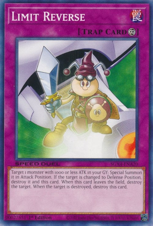 Image for Limit Reverse (SGX4-ENA20) (SGX4) - YuGiOh