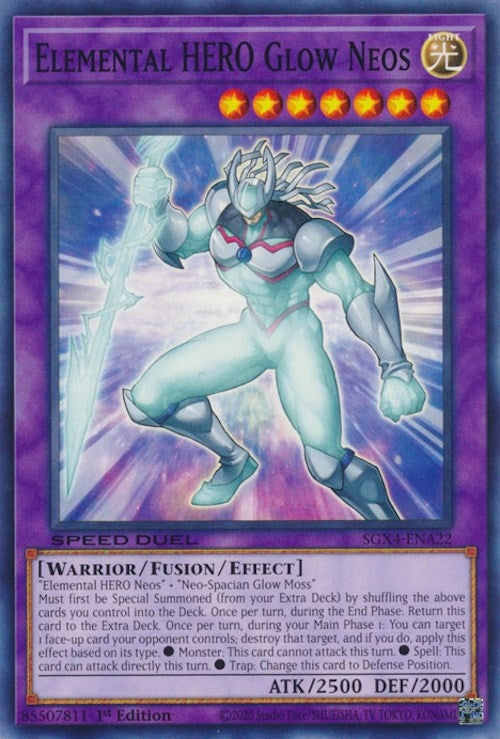 Image for Elemental HERO Glow Neos (SGX4-ENA22) (SGX4) - YuGiOh