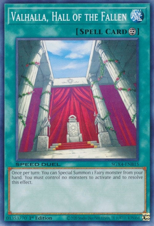 Image for Valhalla, Hall of the Fallen (SGX4-ENB15) (SGX4) - YuGiOh