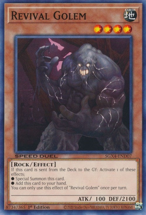 Image for Revival Golem (SGX4-END07) (SGX4) - YuGiOh