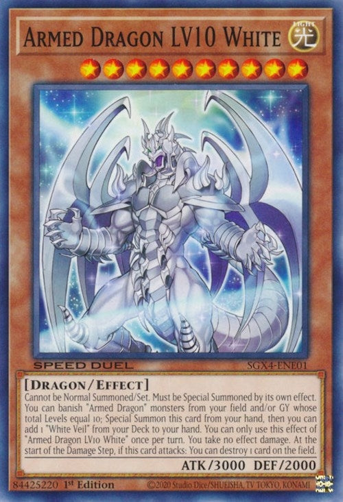 Image for Armed Dragon LV10 White (SGX4-ENE01) (SGX4) - YuGiOh