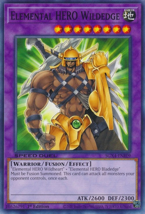 Image for Elemental HERO Wildedge (SGX4-ENE09) (SGX4) - YuGiOh