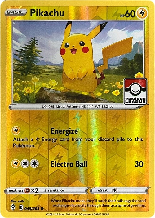 Image for Pikachu - 049/203 (Pokemon League) (049/203) (PR) - Pokemon