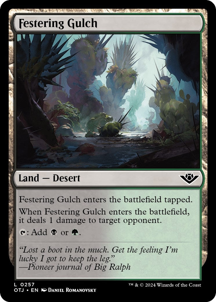 Image for Festering Gulch (257) (Outlaws of Thunder Junction) - Magic: The Gathering