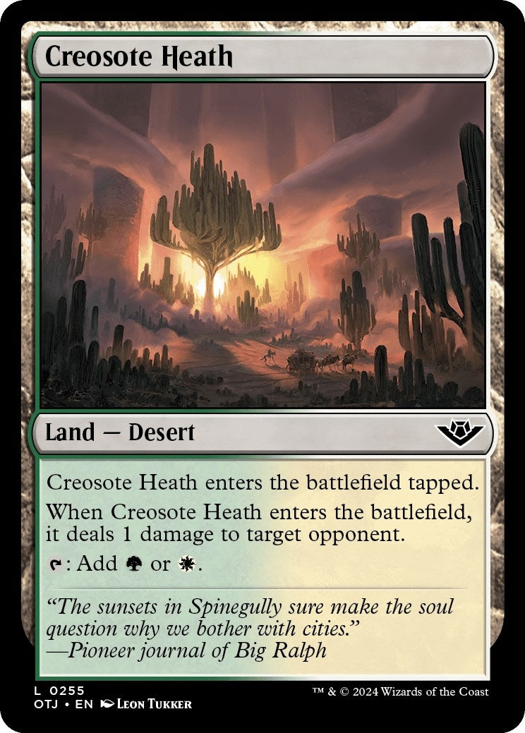 Image for Creosote Heath (255) (Outlaws of Thunder Junction) - Magic: The Gathering