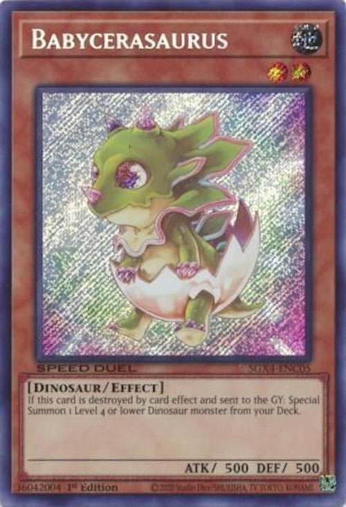 Image for Babycerasaurus (Secret Rare) (SGX4-ENC05) (SGX4) - YuGiOh