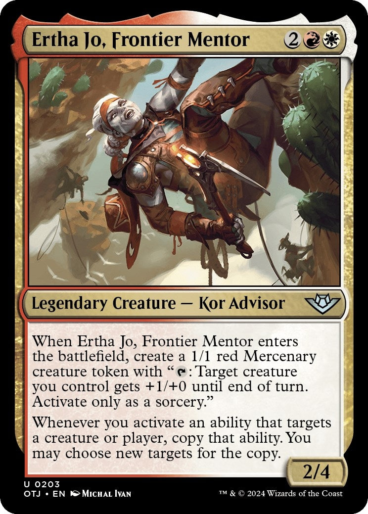 Image for Ertha Jo, Frontier Mentor (203) (Outlaws of Thunder Junction) - Magic: The Gathering