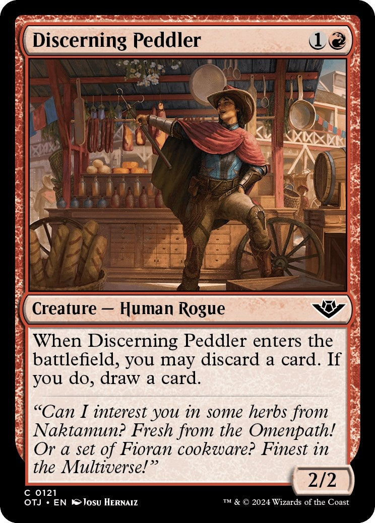 Image for Discerning Peddler (121) (Outlaws of Thunder Junction) - Magic: The Gathering