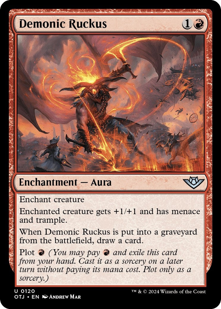 Image for Demonic Ruckus (120) (Outlaws of Thunder Junction) - Magic: The Gathering