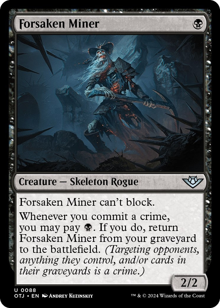 Image for Forsaken Miner (88) (Outlaws of Thunder Junction) - Magic: The Gathering