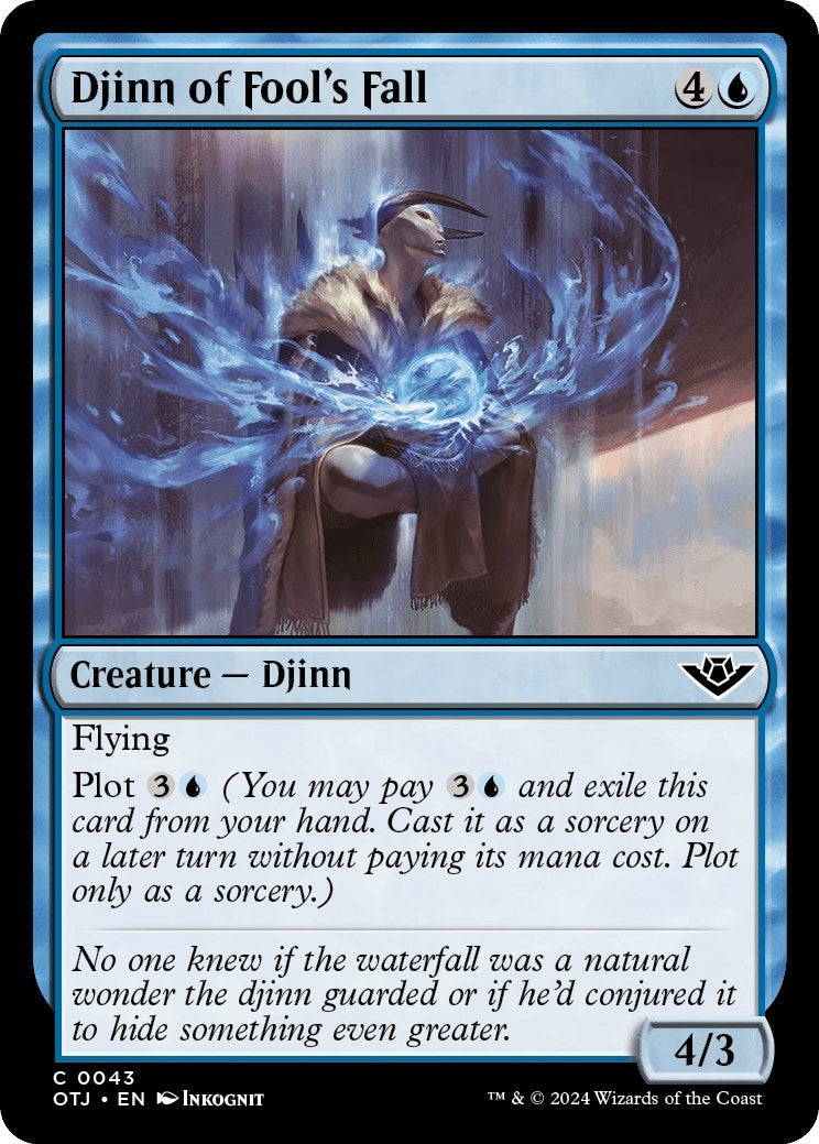 Image for Djinn of Fool's Fall (43) (Outlaws of Thunder Junction) - Magic: The Gathering