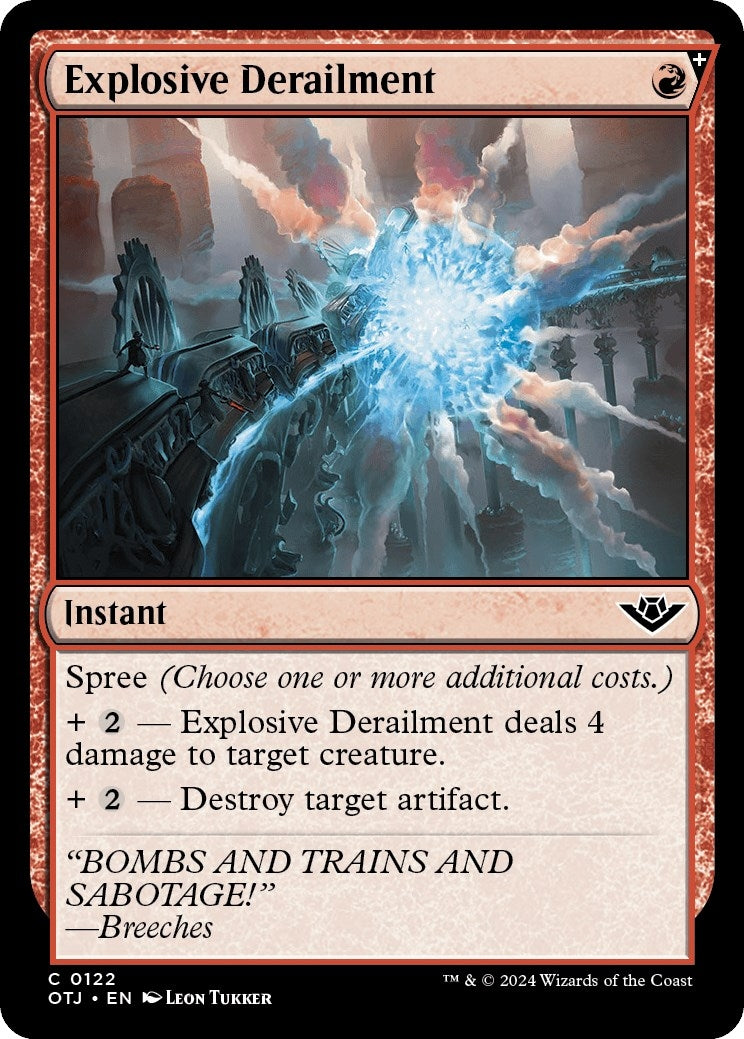 Image for Explosive Derailment (122) (Outlaws of Thunder Junction) - Magic: The Gathering