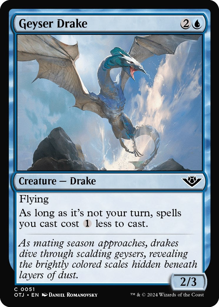 Image for Geyser Drake (51) (Outlaws of Thunder Junction) - Magic: The Gathering