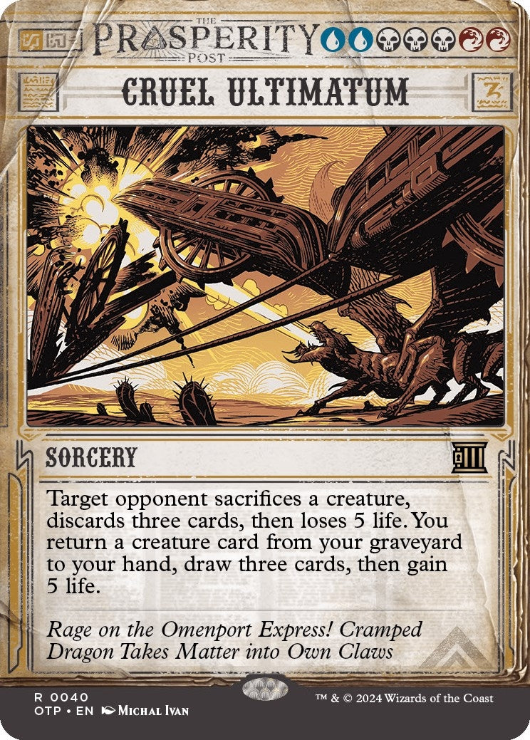Image for Cruel Ultimatum (40) (Outlaws of Thunder Junction: Breaking News) - Magic: The Gathering