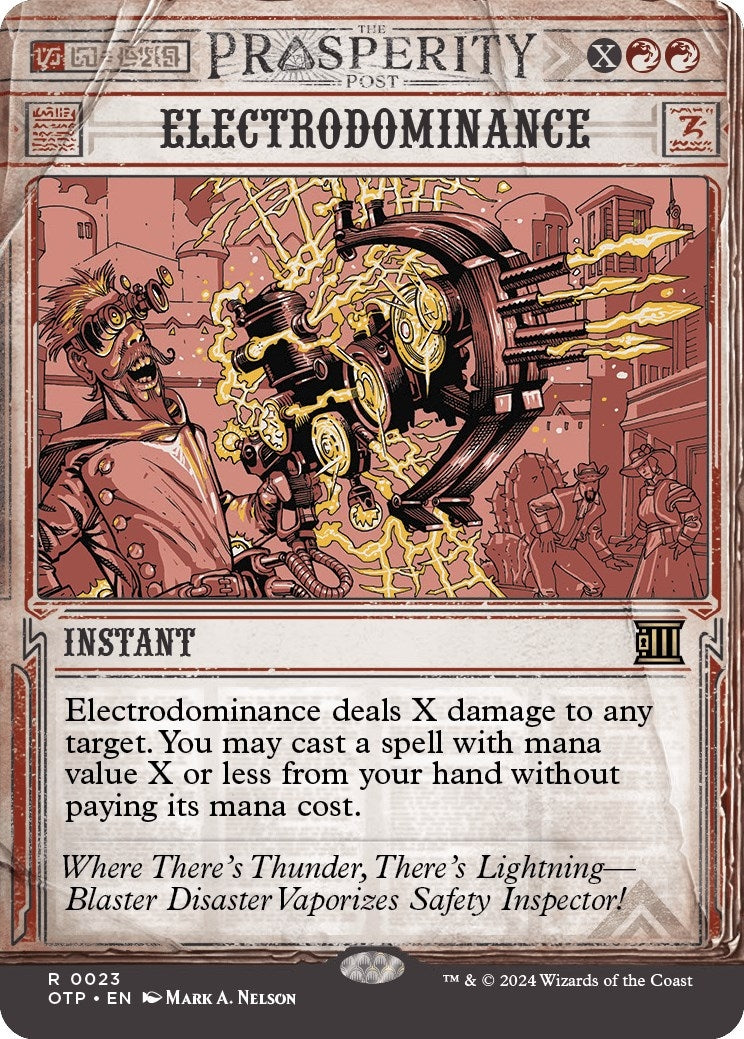 Image for Electrodominance (23) (Outlaws of Thunder Junction: Breaking News) - Magic: The Gathering