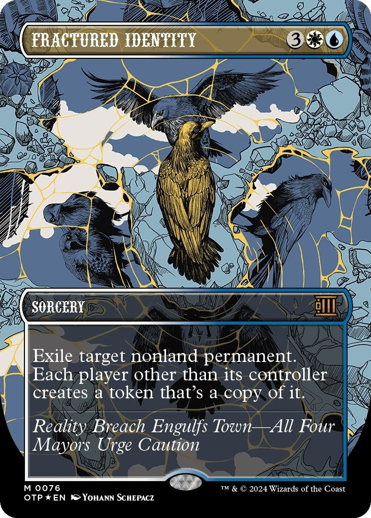 Image for Fractured Identity (Textured Foil) (76) (Outlaws of Thunder Junction: Breaking News) - Magic: The Gathering