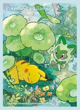 Image for Pokemon TCG: Pokemon Center Japan Exclusive Card Sleeves - Pikachu and Sprigatito (64-Pack) - Card Sleeves