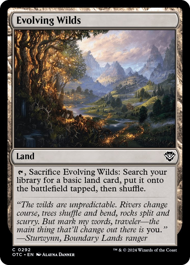 Image for Evolving Wilds (292) (Outlaws of Thunder Junction) - Magic: The Gathering