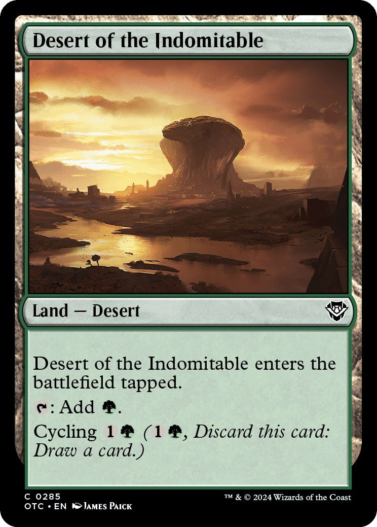 Image for Desert of the Indomitable (285) (Outlaws of Thunder Junction) - Magic: The Gathering