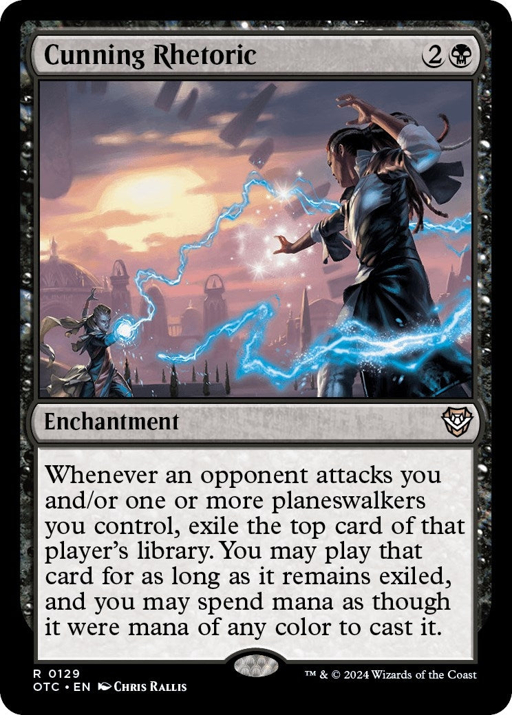 Image for Cunning Rhetoric (129) (Outlaws of Thunder Junction) - Magic: The Gathering