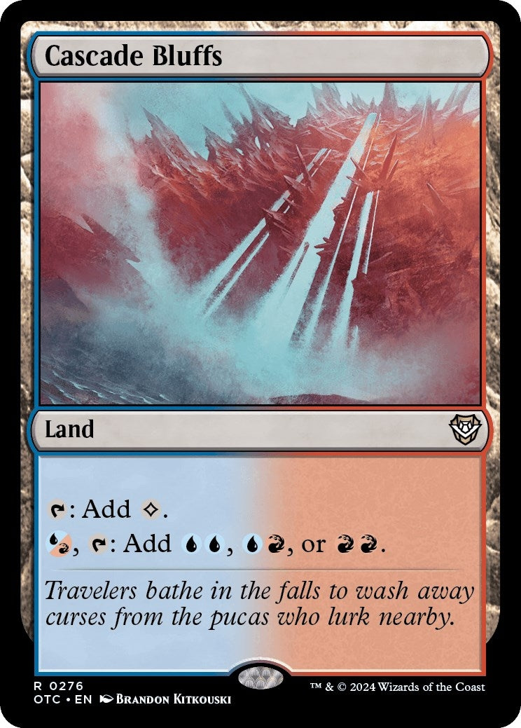 Image for Cascade Bluffs (276) (Outlaws of Thunder Junction) - Magic: The Gathering