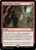 Image for Dead Before Sunrise (26) (Outlaws of Thunder Junction) - Magic: The Gathering