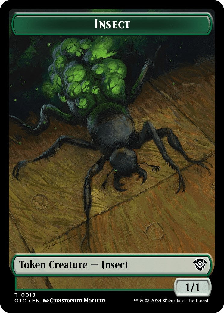 Image for Insect // Elemental (0017) Double-Sided Token (18 // 17) (Outlaws of Thunder Junction) - Magic: The Gathering