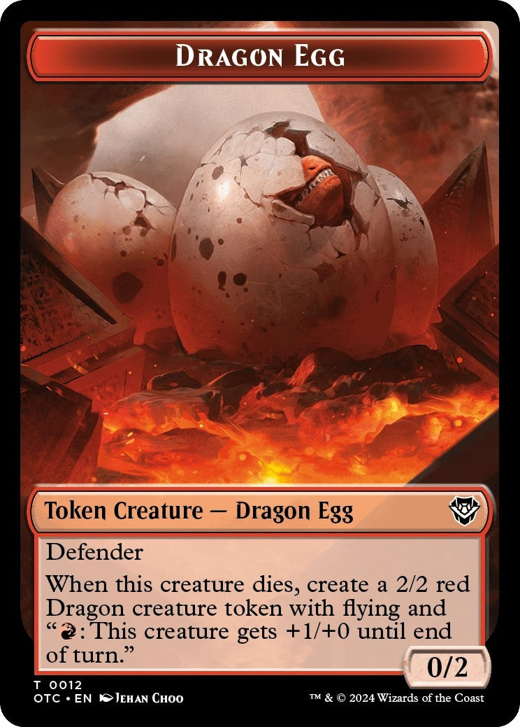 Image for Dragon Egg // Dragon Double-Sided Token (12 // 11) (Outlaws of Thunder Junction) - Magic: The Gathering