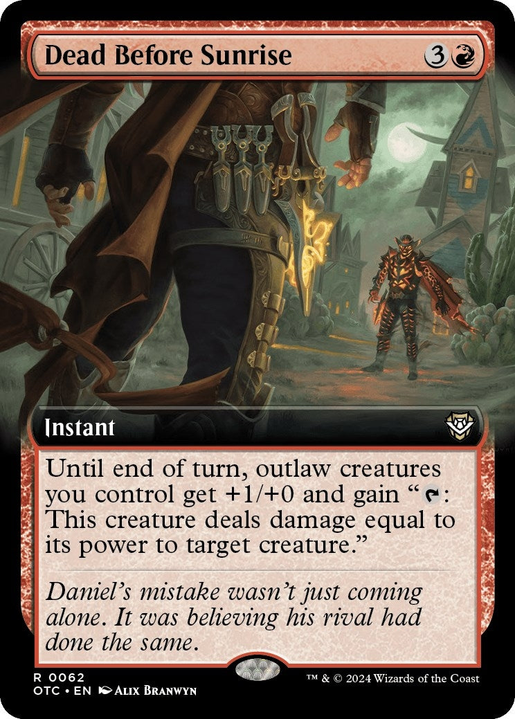Image for Dead Before Sunrise (Extended Art) (62) (Outlaws of Thunder Junction) - Magic: The Gathering