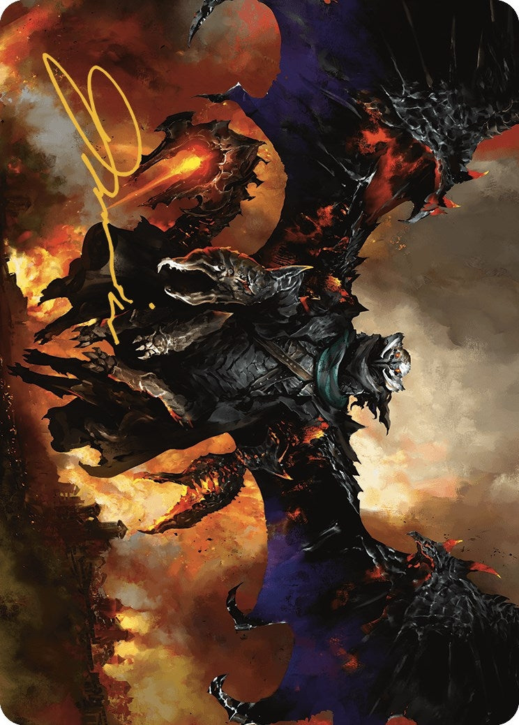 Image for Akul the Unrepentant Art Card (Gold-Stamped Signature) (16) (Outlaws of Thunder Junction) - Magic: The Gathering