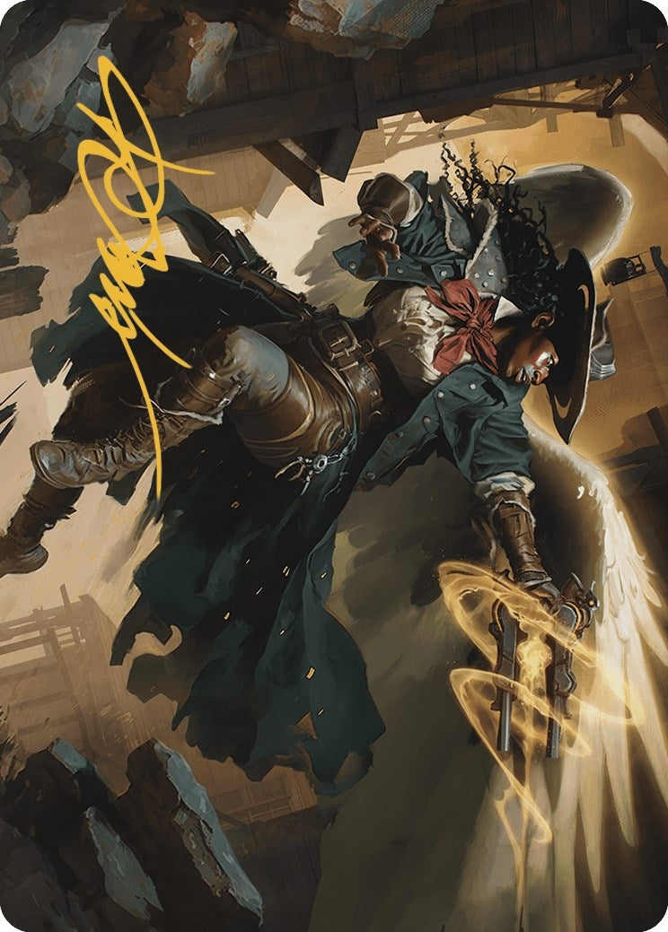 Image for Archangel of Tithes Art Card (Gold-Stamped Signature) (1) (Outlaws of Thunder Junction) - Magic: The Gathering