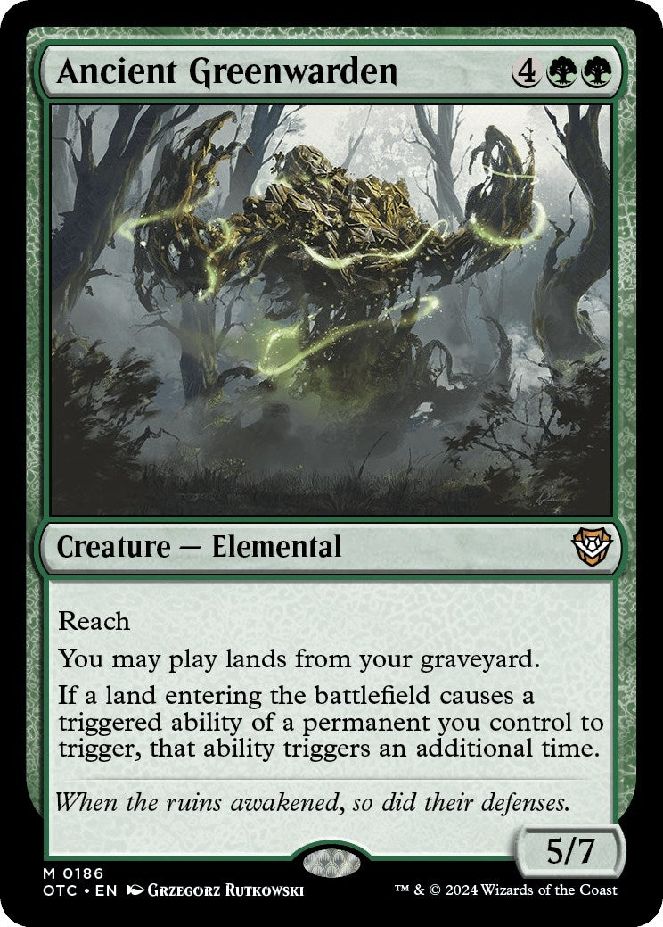 Image for Ancient Greenwarden (186) (Outlaws of Thunder Junction) - Magic: The Gathering