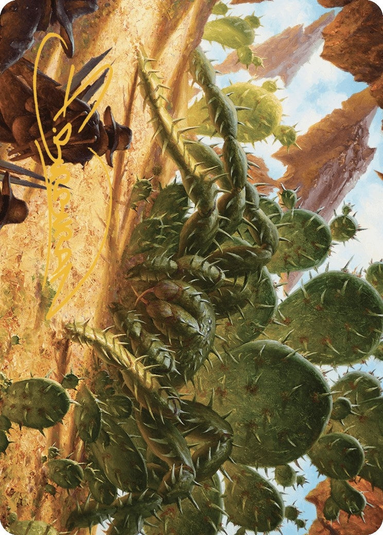 Image for Cactarantula Art Card (Gold-Stamped Signature) (12) (Outlaws of Thunder Junction) - Magic: The Gathering