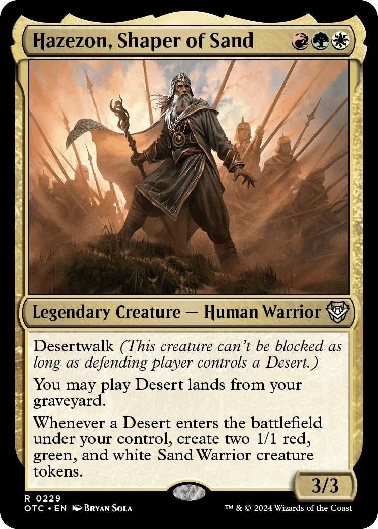 Image for Hazezon, Shaper of Sand (229) (Outlaws of Thunder Junction) - Magic: The Gathering