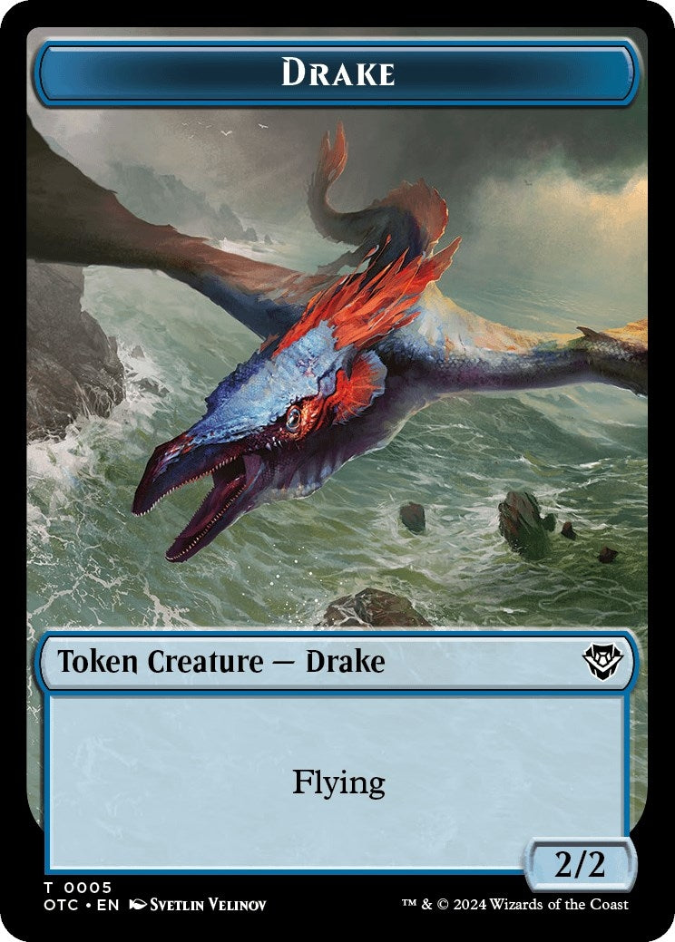 Image for Drake // Soldier (0026) Double-Sided Token (5 // 26) (Outlaws of Thunder Junction) - Magic: The Gathering