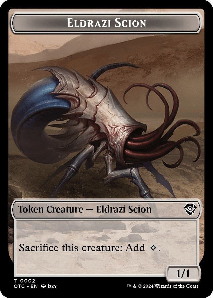 Image for Eldrazi Scion // Manifest Double-Sided Token (2 // 28) (Outlaws of Thunder Junction) - Magic: The Gathering