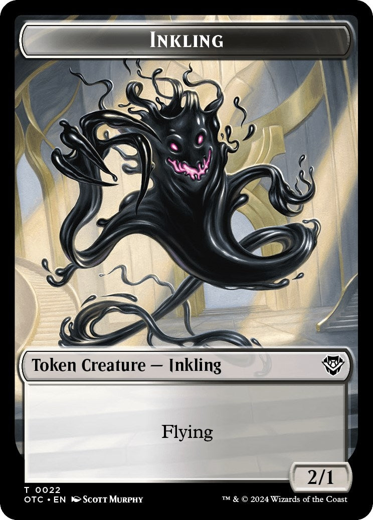 Image for Inkling // Treasure Double-Sided Token (22 // 18) (Outlaws of Thunder Junction) - Magic: The Gathering