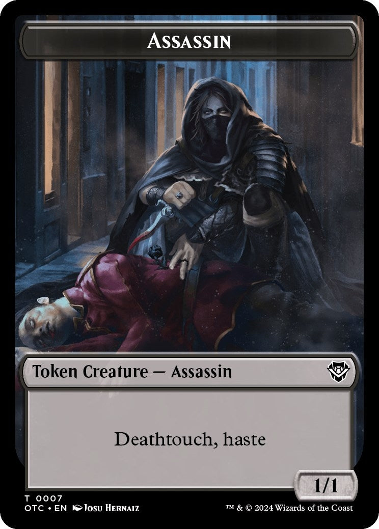Image for Assassin // Food Double-Sided Token (7 // 25) (Outlaws of Thunder Junction) - Magic: The Gathering