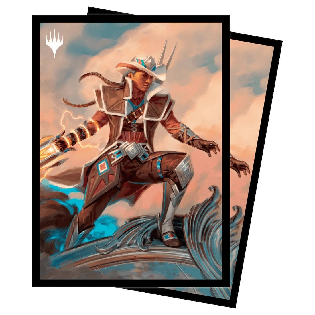 Image for Outlaws of Thunder Junction Annie Flash, The Veteran Standard Deck Protector Sleeves for Magic (100-pack) - Card Sleeves