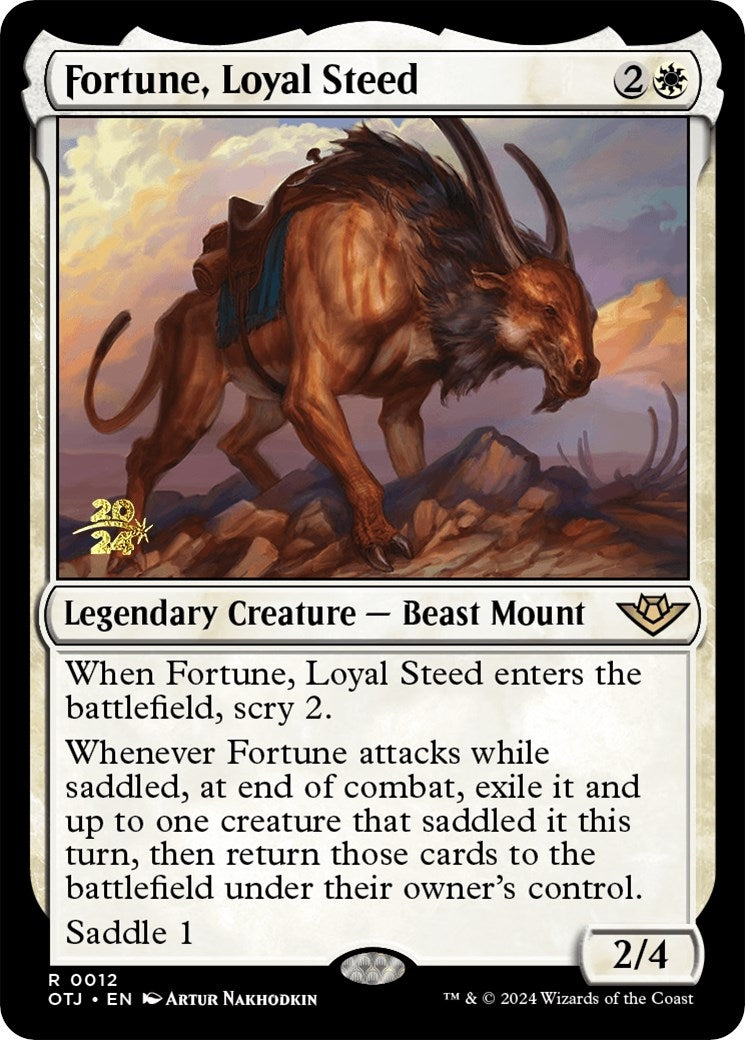 Image for Fortune, Loyal Steed (12) (Prerelease Cards) - Magic: The Gathering