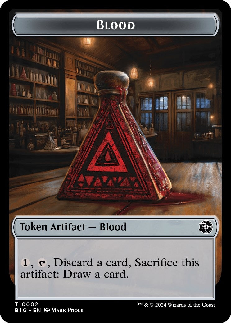 Image for Blood // Plot Double-Sided Token (2 // 20) (Outlaws of Thunder Junction: The Big Score) - Magic: The Gathering